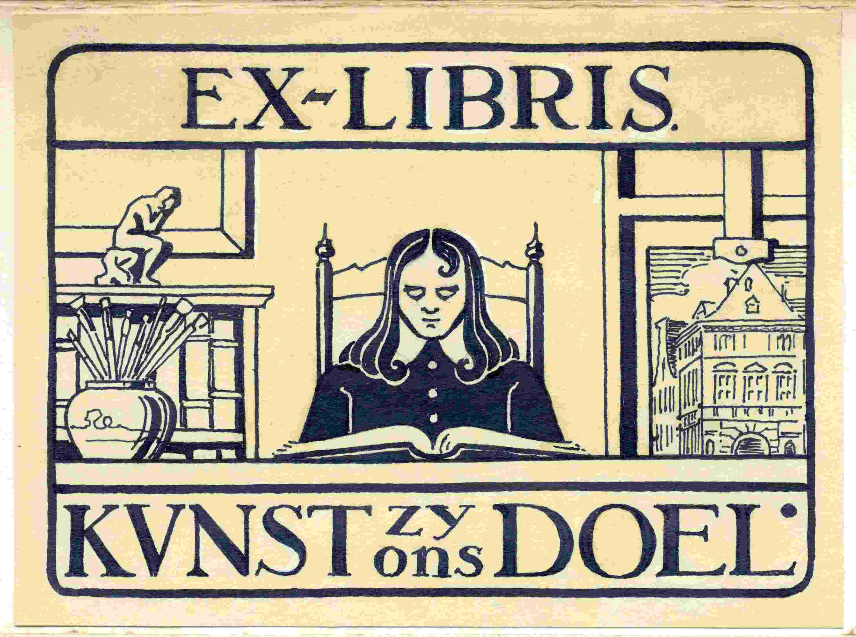 Eresaluut voor een vader KZOD exlibris