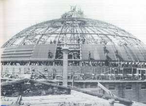 bouw van de koepel 1901